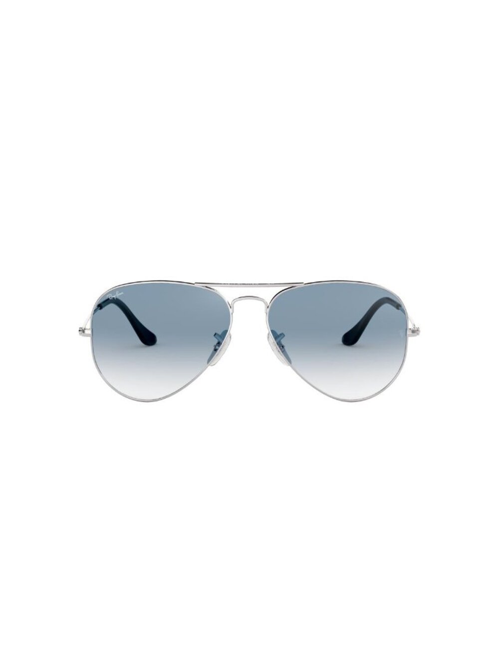 New Ray-Ban Unisex Sunglasses Silver Aviator Blue Lens Metal Frame Ray Ban LARGE